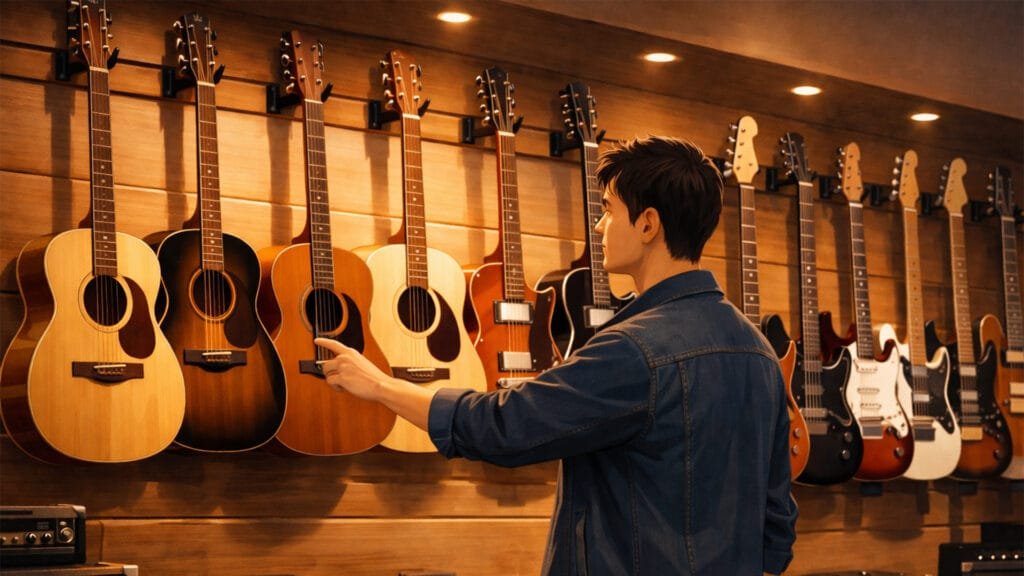 Gretex Industries Limited Retail Store Showcasing Best Electric Guitars for Beginner